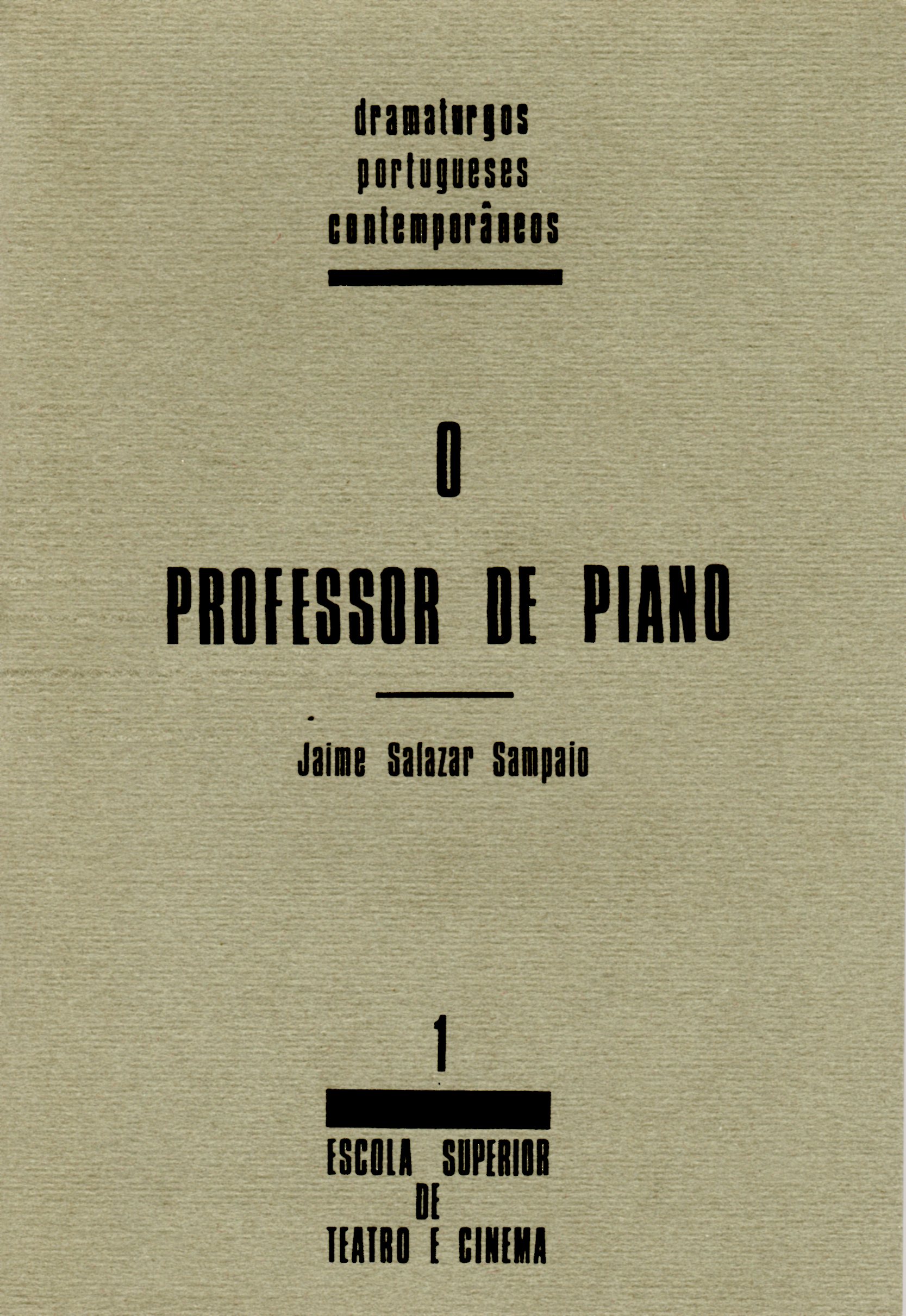 O Professor de Piano